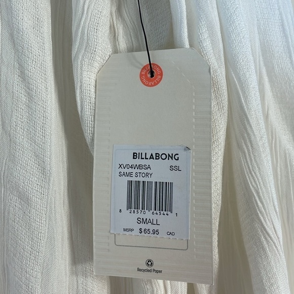NWT. Billabong Small Same Story Swim Cover Up with Hood. - Picture 9 of 16